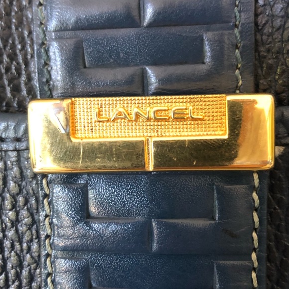Lancel Paris Vintage Leather Shoulder Bag EUC Authentic Made in Italy ~1994 - Picture 12 of 13